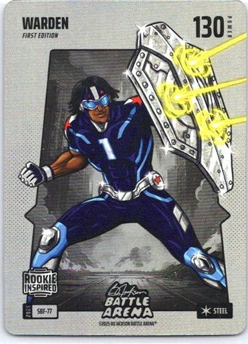 2026 Bo Jackson Battle Arena Warden Silver Battlefoil RC 1st Ed. Cam Ward