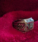 Confederate Officer's Style Metal Ring sz 12 Civil War Reenacting Living History