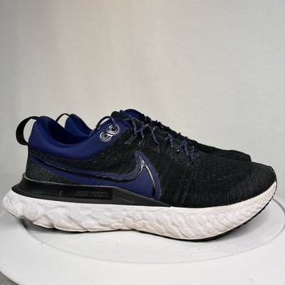 Nike React Infinity Run Flyknit 2 Thunder Blue / Black CT2357-401 Sz 9.5