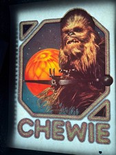Star Wars Chewbacca Chewie Han Solo Sparkly Vintage Heat Transfer Original RARE