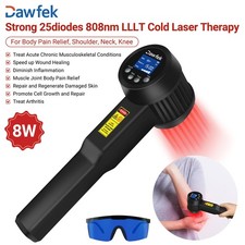 8W Laser Therapy Device 25 Diodes 650nm 808nm for Pain Relief Portable