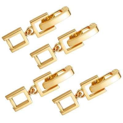 4 Pcs Necklace Bracelet Extenders Foldover Extension Jewelry Clasps for Bracelet