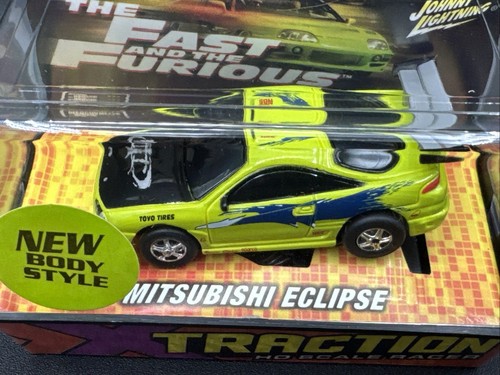 2005 Johnny lightning xTraction HO Sca Fast and Furious GREEN MITSUBISHI ECLIPSE - Picture 2 of 7