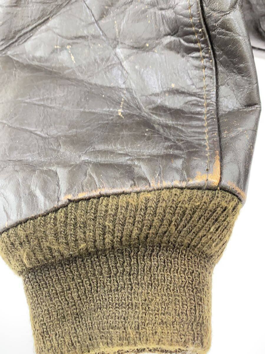 Schott Flight Jacket/40/Leather/Brown/Solid/L-S-6… - image 7