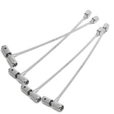 4PCS 8'' Valve Stem Installation Fishing Tire Repair Tools Puller Car Plug Core