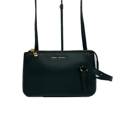 Sac à bandoulière MARC JACOBS en cuir noir pour femmes - Photo 1/4