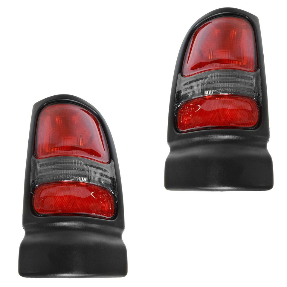 Rear Tail Lights Set Fits 1994-2001 Dodge Ram 1500 1994-2002 Ram 2500 Ram 3500 - Image 2 of 4