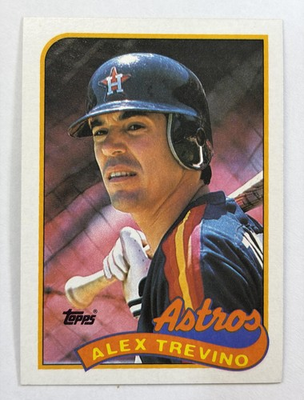 #ad Vintage 1989 Topps Alex Trevino Houston Astros MLB Baseball Card #64 80s NM $1.60