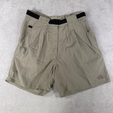 The North Face Womens Khaki Hiking Shorts Cordura Supplex Nylon Belted Size M