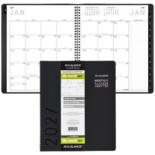 2027 At-A-Glance 70-260X-05 Monthly Planner, 9 x 11", Black Cover