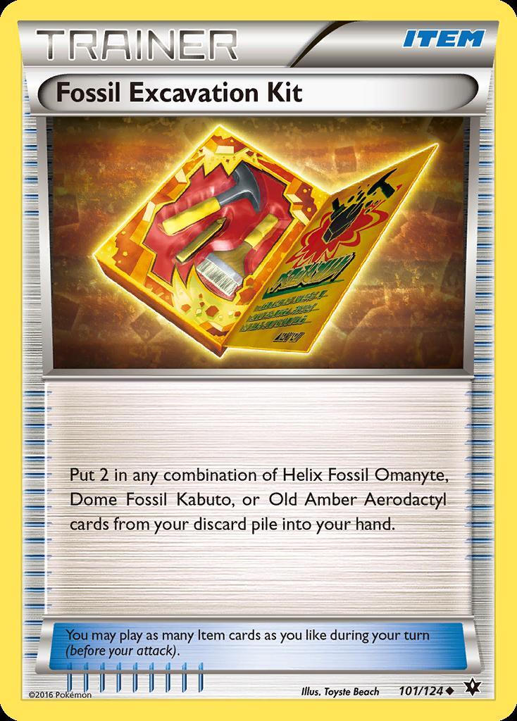 Pokemon Fossil Excavation Kit (101/125) Fates Collide LP