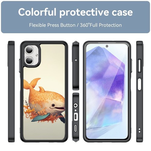 For Galaxy S20 S21 S22 S23 S24 FE Ultra Shark kawaii Whale Hard Black Case - Picture 13 of 25