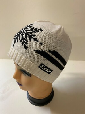 Eisbär Glenn Bommelmütze, Beanie, Mütze, Wintermütze Skimütze, weiß