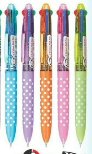 4 In 1 Multi Colour Click Ball Point Pen Blue,Black,Red & Green - Picture 2 of 2