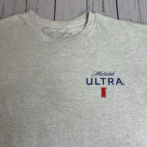 Michelob Ultra Golf Double Sided Graphic T Shirt Mens Medium Golfer Beer - Picture 4 of 8
