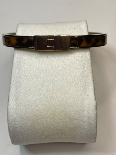 MICHAEL KORS GOLD-TONE BROWN TORTOISE BUCKLE BANGLE BRACELET - 第 3/8 張圖片
