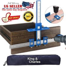 Cabinet Hardware Jig Punch Locator Handle Template Tools Drill Guide  Adjustable