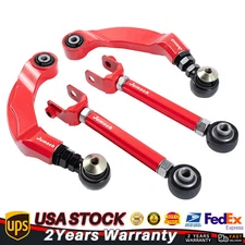 4pcs Rear Toe Trailing + Camber Arm Kit for Ford Mustang 2015-2023 Edge 15-20