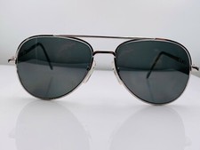 Vintage Hudson DG-20 Silver Metal Pilot Sunglasses FRAMES ONLY USA