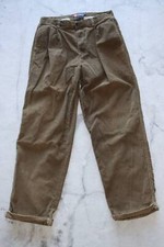 Chaps Ralph Lauren Mens Vintage Corduroy Trousers W34 L30 Brown