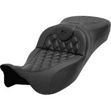 Saddlemen Roadsofa Extended Reach Seat Lattice Stitch Carbon Fiber for 08-23