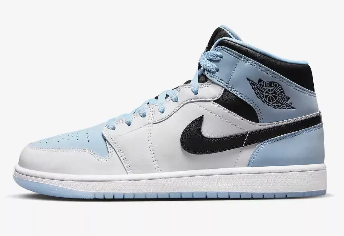 Size 7 - Jordan 1 Mid SE White Ice Blue for sale online | eBay