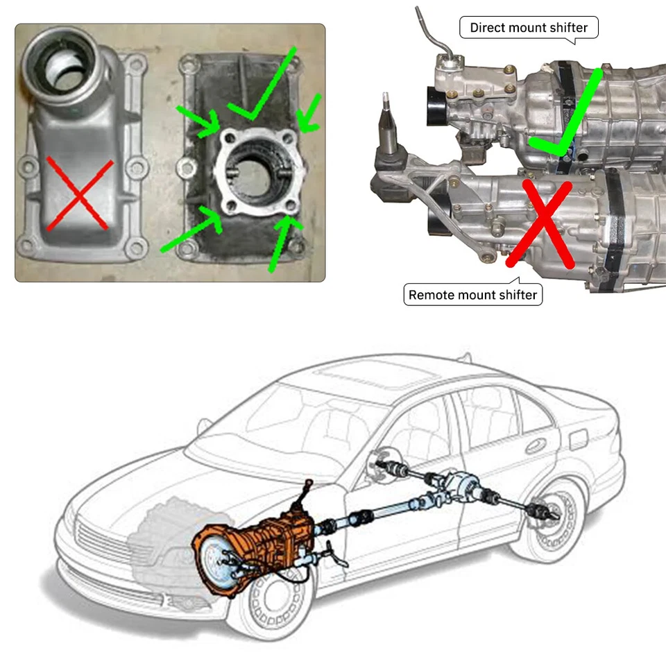 Palanca de cambios corta de 5 velocidades para camioneta Toyota 75-95 e Hilux 2x2 4 cilindros W55 W57 W58 R154 Foto 2 de 4