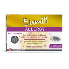 Eumill Allergy Gocce Oculari Lenitive Allergia Oculare, 10 flaconcini