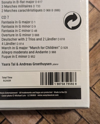 Tal & Groethuysen Play Schubert - Piano Music For Four Hands (7 CD Box Set) Sony - 第 6/6 張圖片