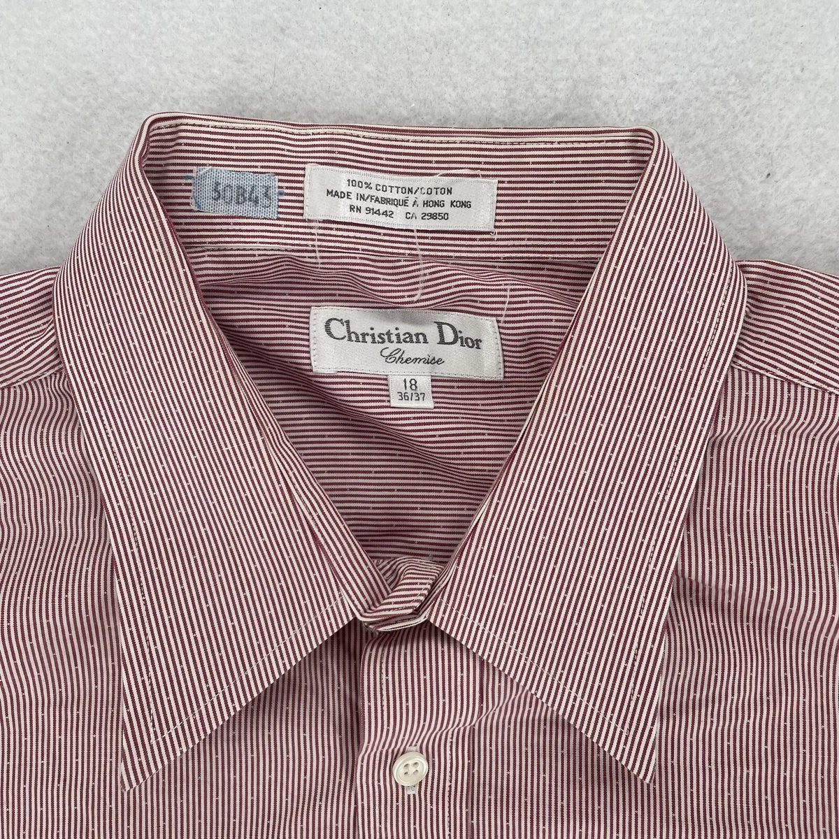 red and white dior shirt