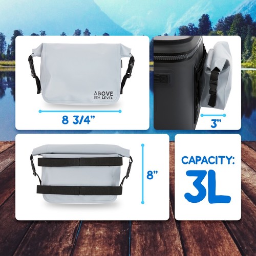 Molle Dry Bag Attaches to Soft YETI Cooler Bags or Backpacks Your New Sidekick - Picture 3 of 7