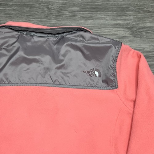 North Face Denali Fleece Jacket Youth XL Girls Pink Neon Salmon FullZip Logo - Bild 8 von 9