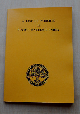A List of Parishes in Boyd's Marriage Index