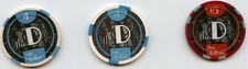  1s and 5 Casino Chips from The D in Downtown Las Vegas 2012