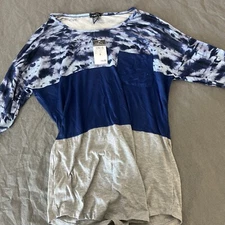 Rue 21 Women's/Junior's 3/4 Sleeve Pocket Tee T Shirt Multiple Colors/Sizes