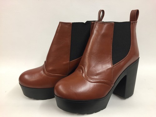 donna scarpe Nuovo di cinturino con caviglia paio alla marrone casual da scuro IwIZx4qH