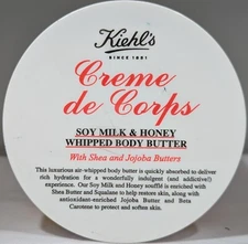 Kiehl's Creme De Corps Soy Milk & Honey Whipped Body Butter, 8 oz.
