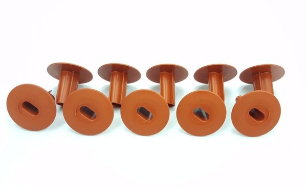 Plastic Hole Tidy Wall Grommet Sky twin Double Coax Aerial Cable Entry BROWN x10 - image 2