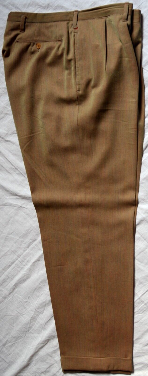 VTG 1950s BROWN IRIDESCENT Pants Mens 34 Slacks  … - image 2