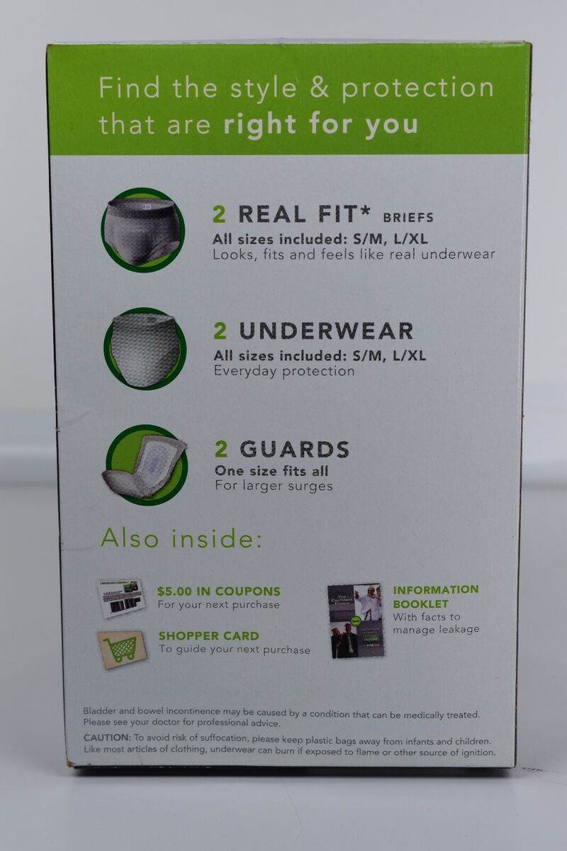 Depend for Women All in One Kit with Briefs and Underwear