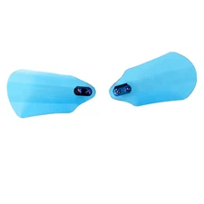 Blue PMMA Acrylic Hand Grip Windshield Fit Harley Dyna Softail FXBR FXBB Fat Bob