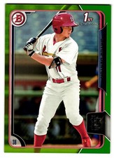 2015 Bowman Draft BRYCE DENTON Green Parallel 18/99 #109 Cardinals RC