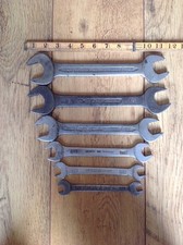 6 Vintage Elora 100 Af Spanners 1-14af To 716af. 6 Vintage Elora 100 Af Spanners 1-14af To 716af.