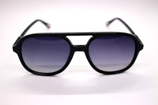 SOJOS SZ2174 C1 MZ 56-20-143 NAVIGATOR SUNGLASSES SHINY BLACK / FADE LENS