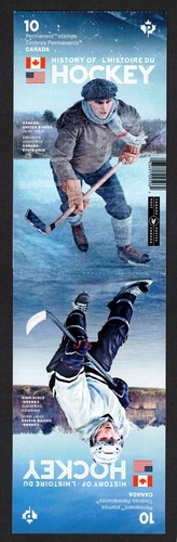 CANADA. HISTORY OF HOCKEY. 10 PERMANENT STAMPS. JOINT ISSUE CANADA-USA - Picture 2 of 3