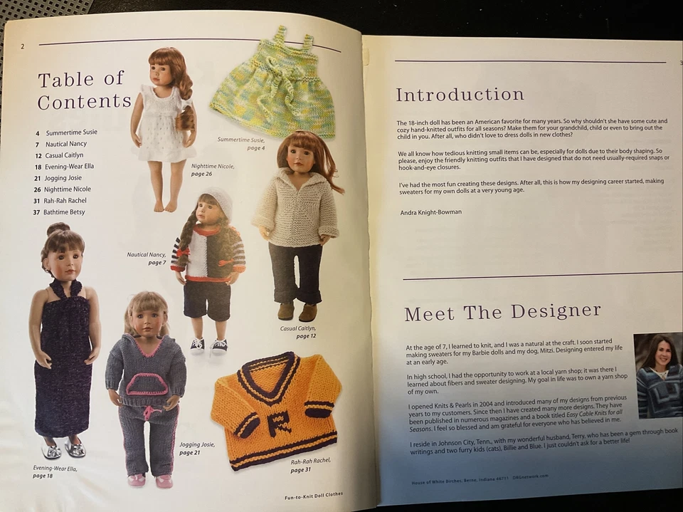 Fun-to-Knit Doll Clothes, patterns , Paperback Book - Image 2 of 4