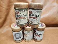 Lot of Five  Edison Gold Moulded Cylinder Records #3