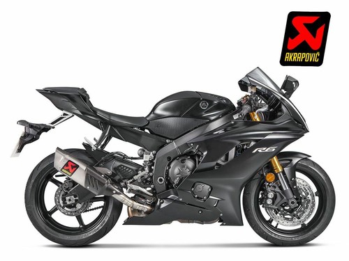 TERMINALE AKRAPOVIC TITANIO PER YAMAHA R6 2017-2024 OMOLOGATO - Foto 2 di 4
