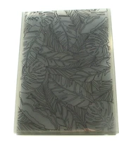 Sizzix 3D Black Plastic Textured Impressions Embossing Folder -  Large Leaves