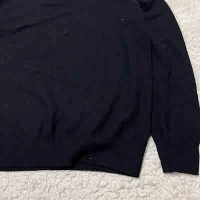 Christian Lacroix Merino Wool Sweater Mens Medium Black Quarter
